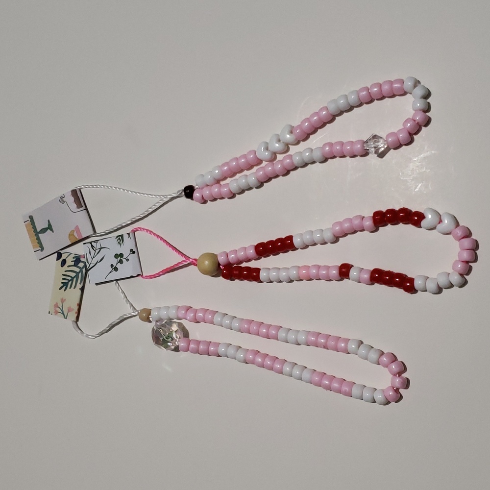 FESTIVAL READY Beaded phone/camera/accessory wrist strap - 482j
